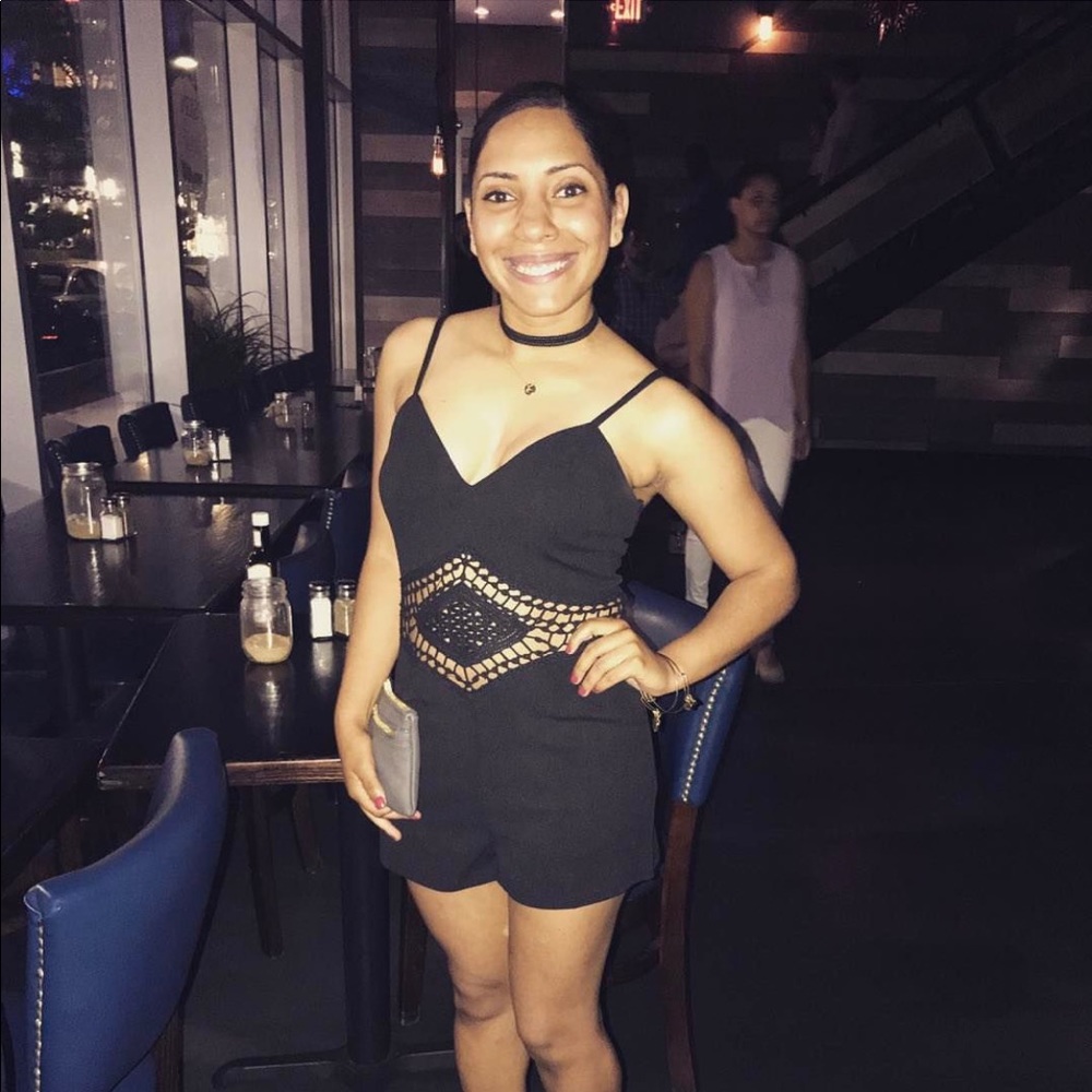 Black Cut out romper